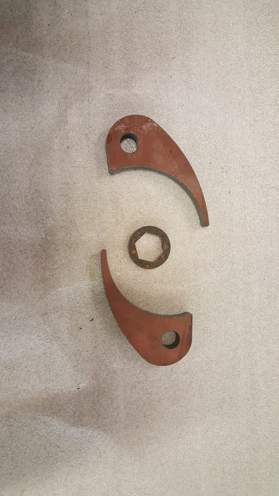 Terän korvake, Hardox, pari